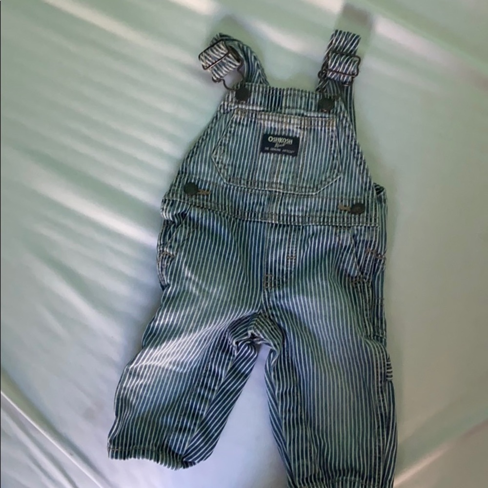 Oshkosh hickory striped overalls